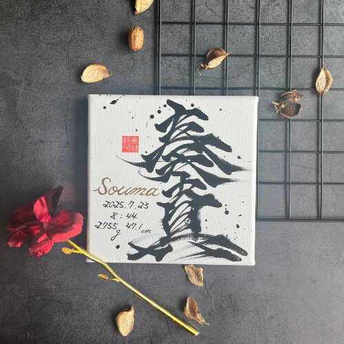お宮参りの必需品のかっこいい命名書奏真くん