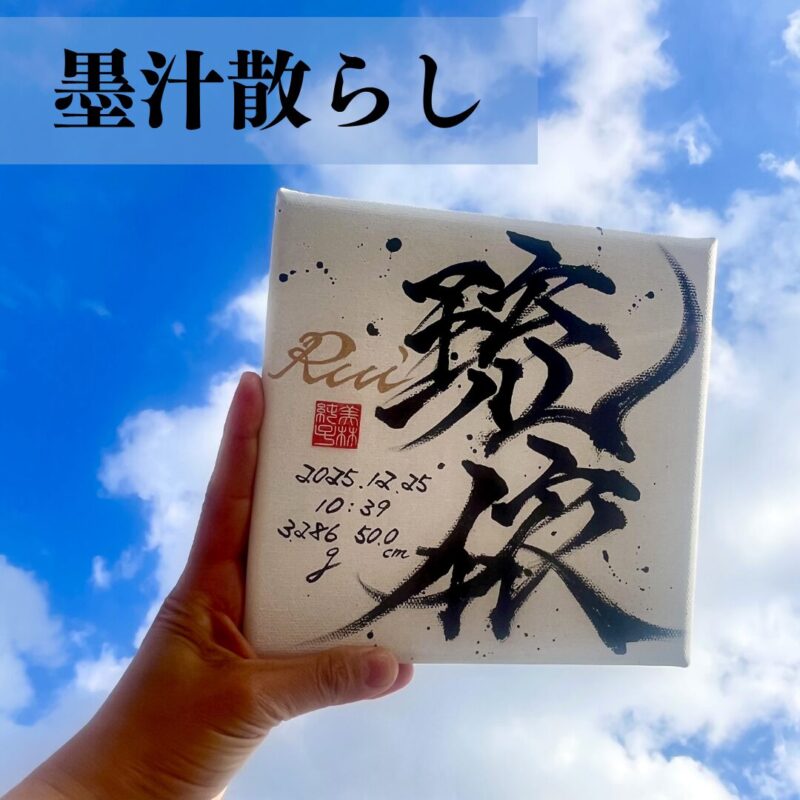かっこいい命名書琉依くん